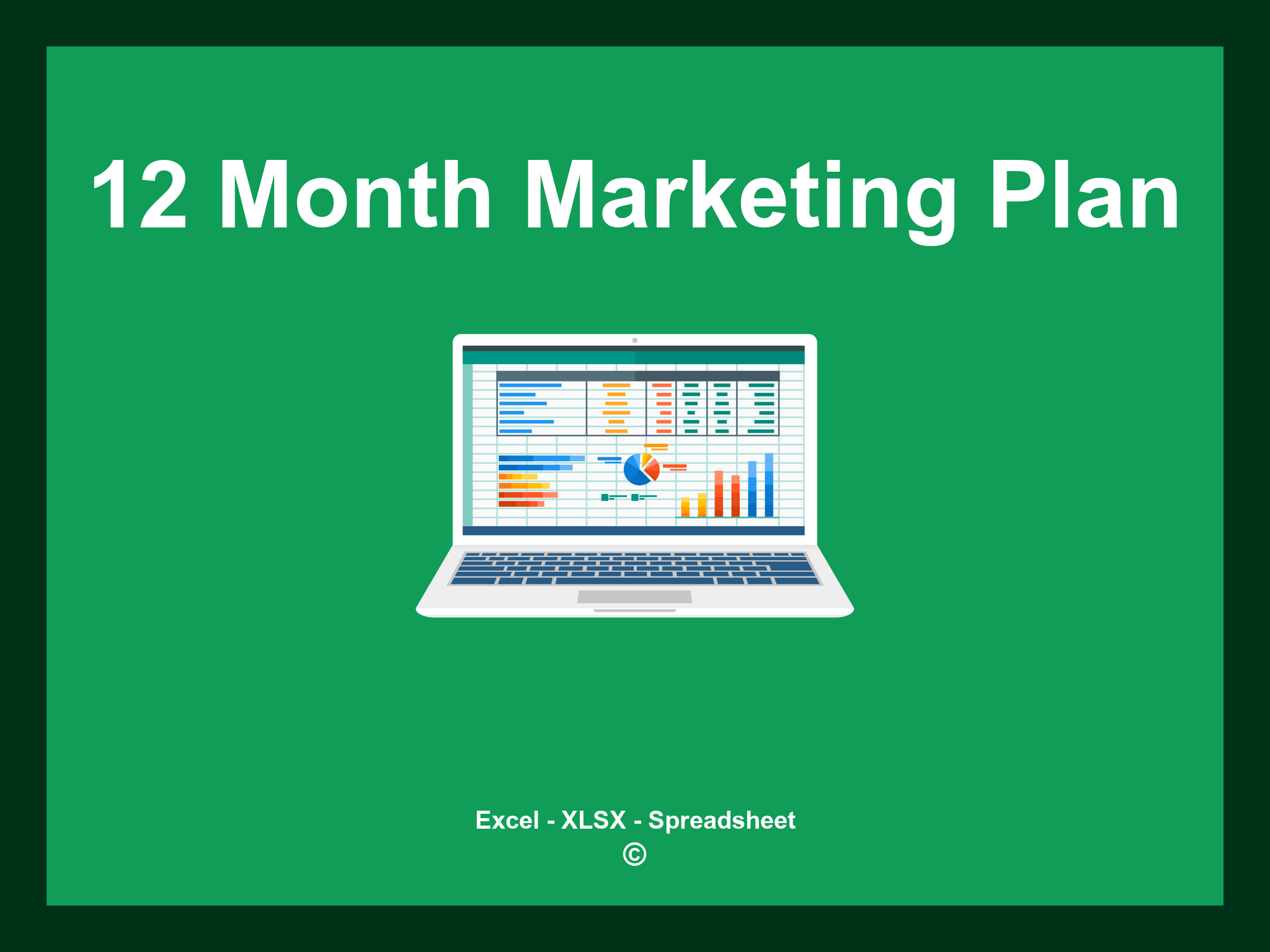 12 Month Marketing Plan Template Excel