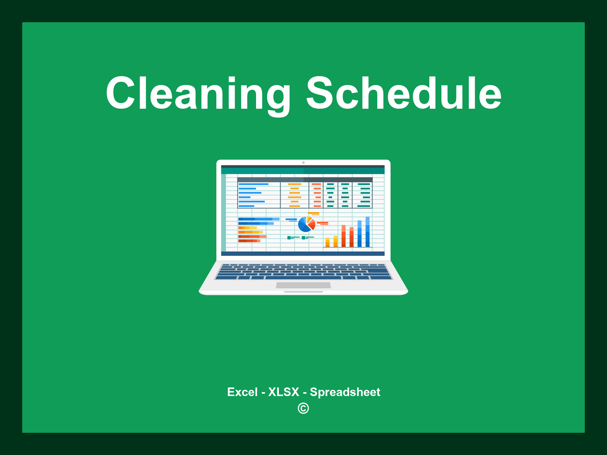 Cleaning Schedule Template Excel