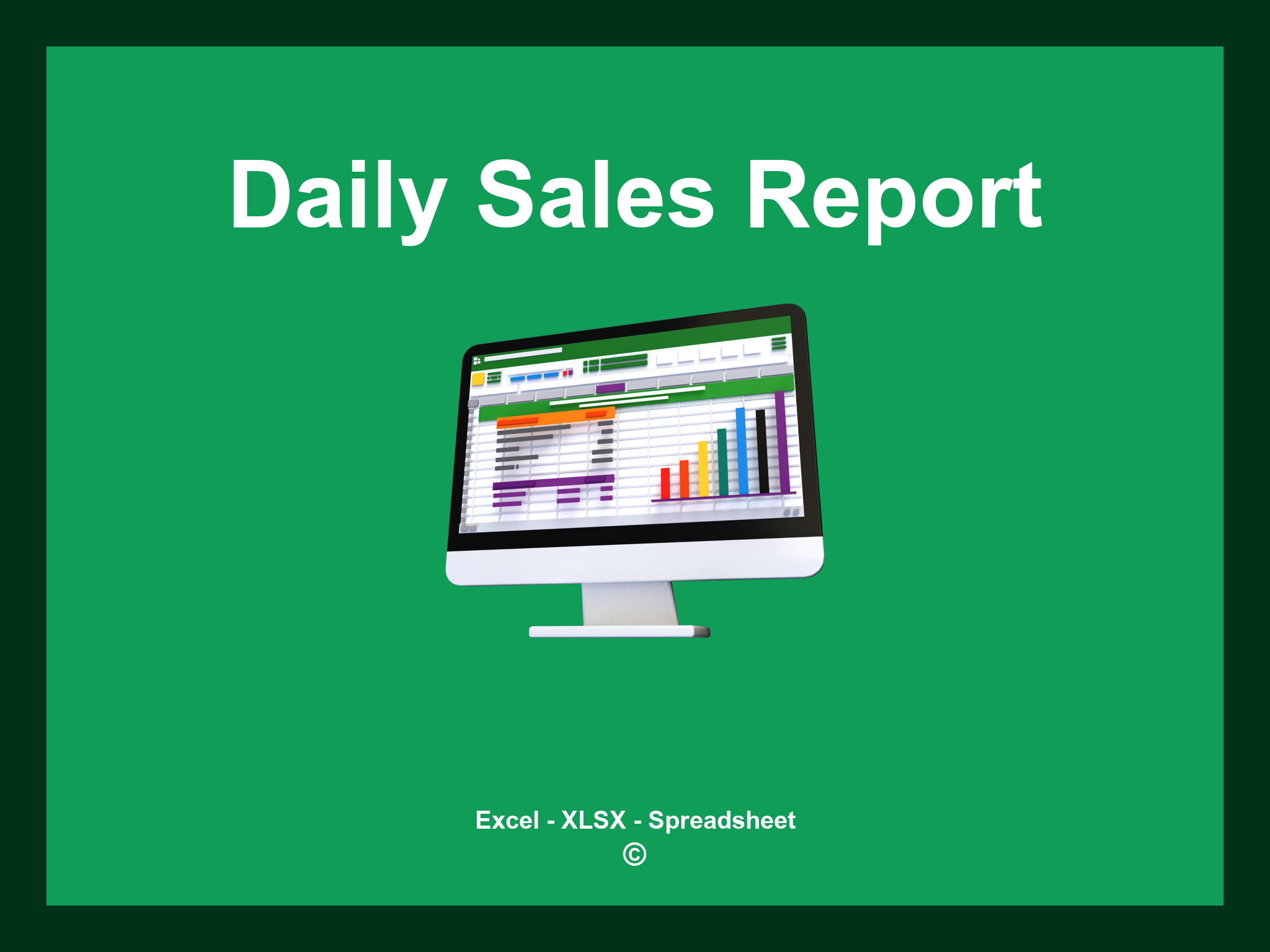 Daily Sales Report Template Excel