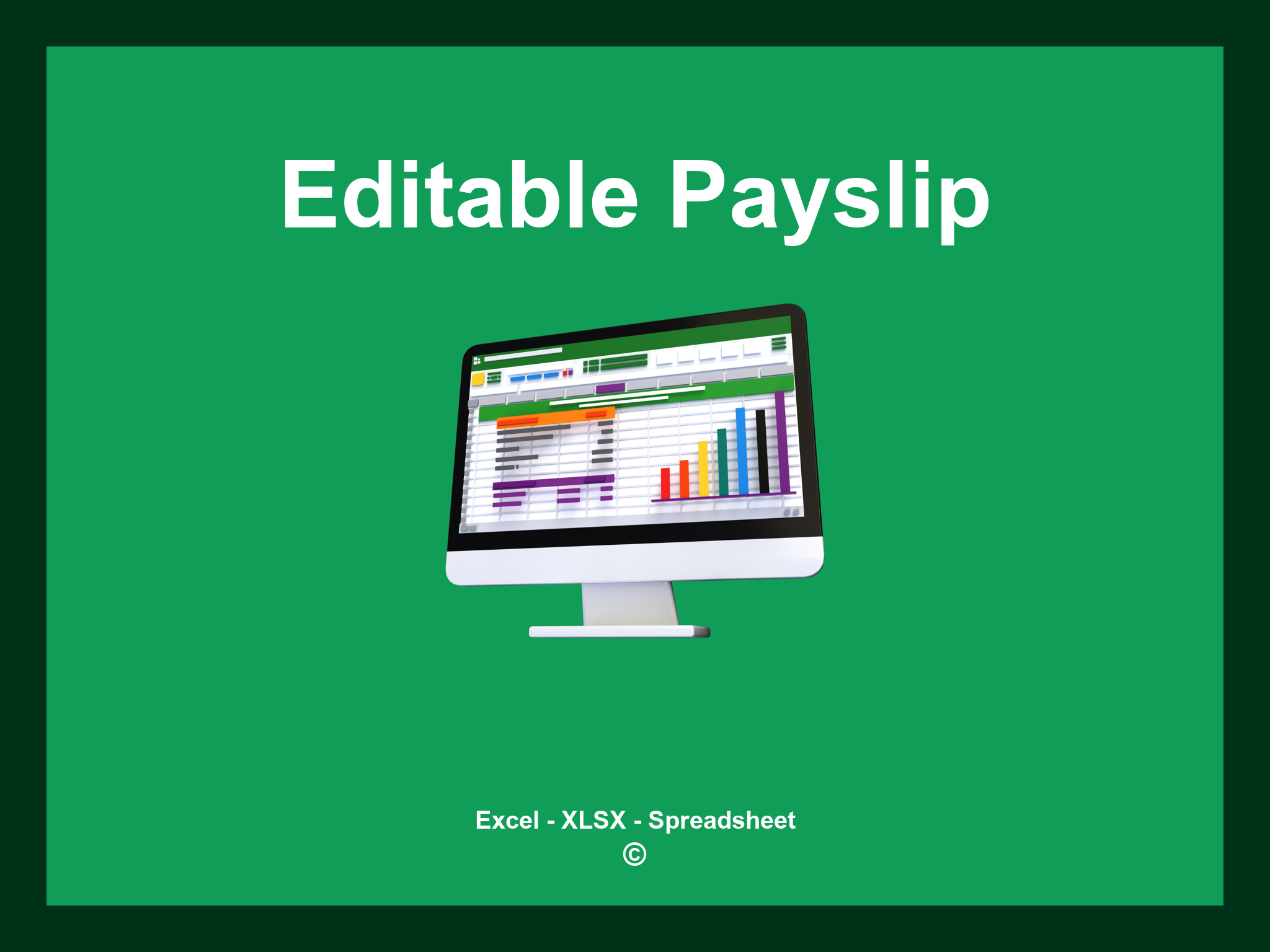 Editable Payslip Template Excel