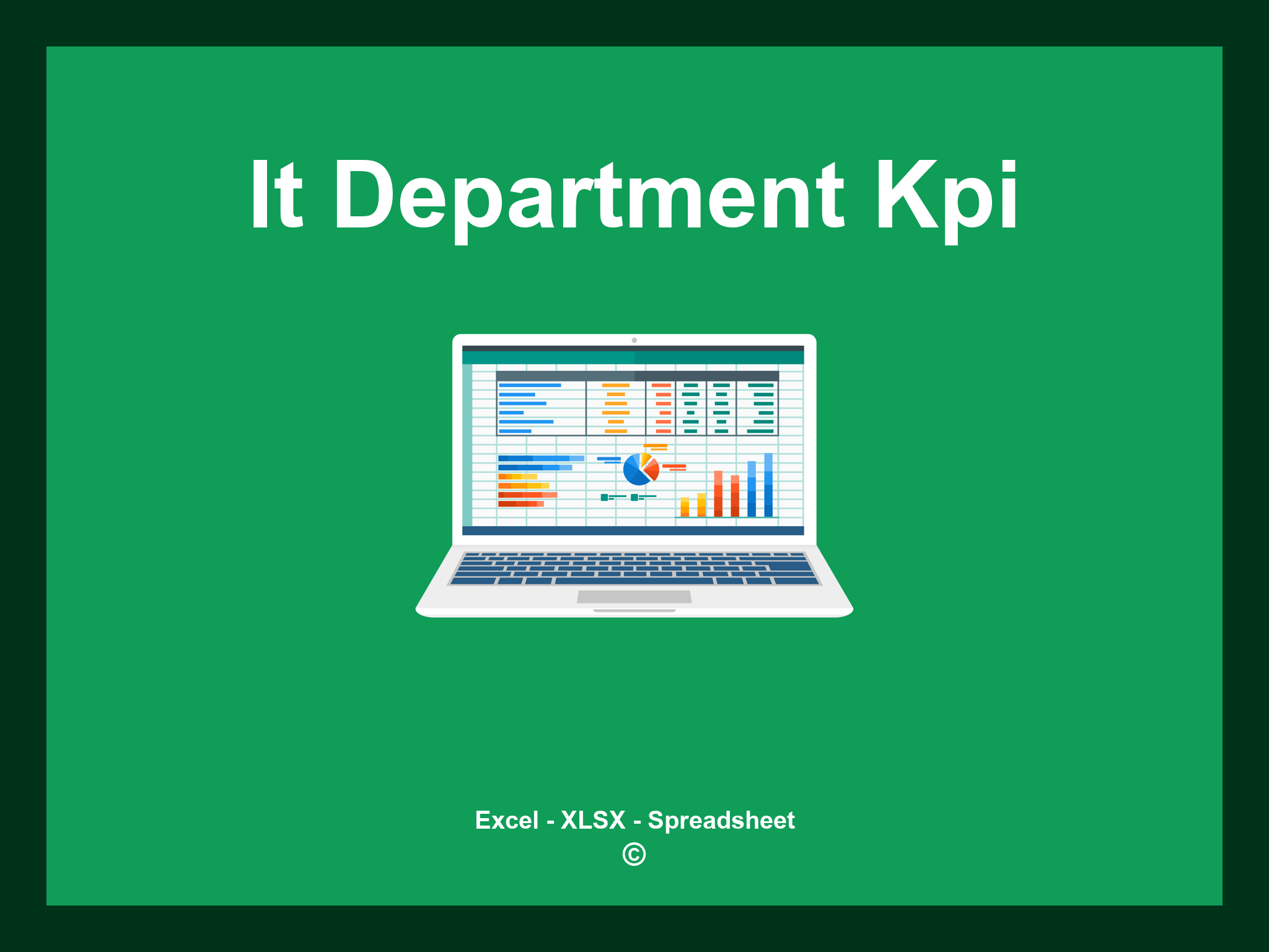 It Department Kpi Template Excel