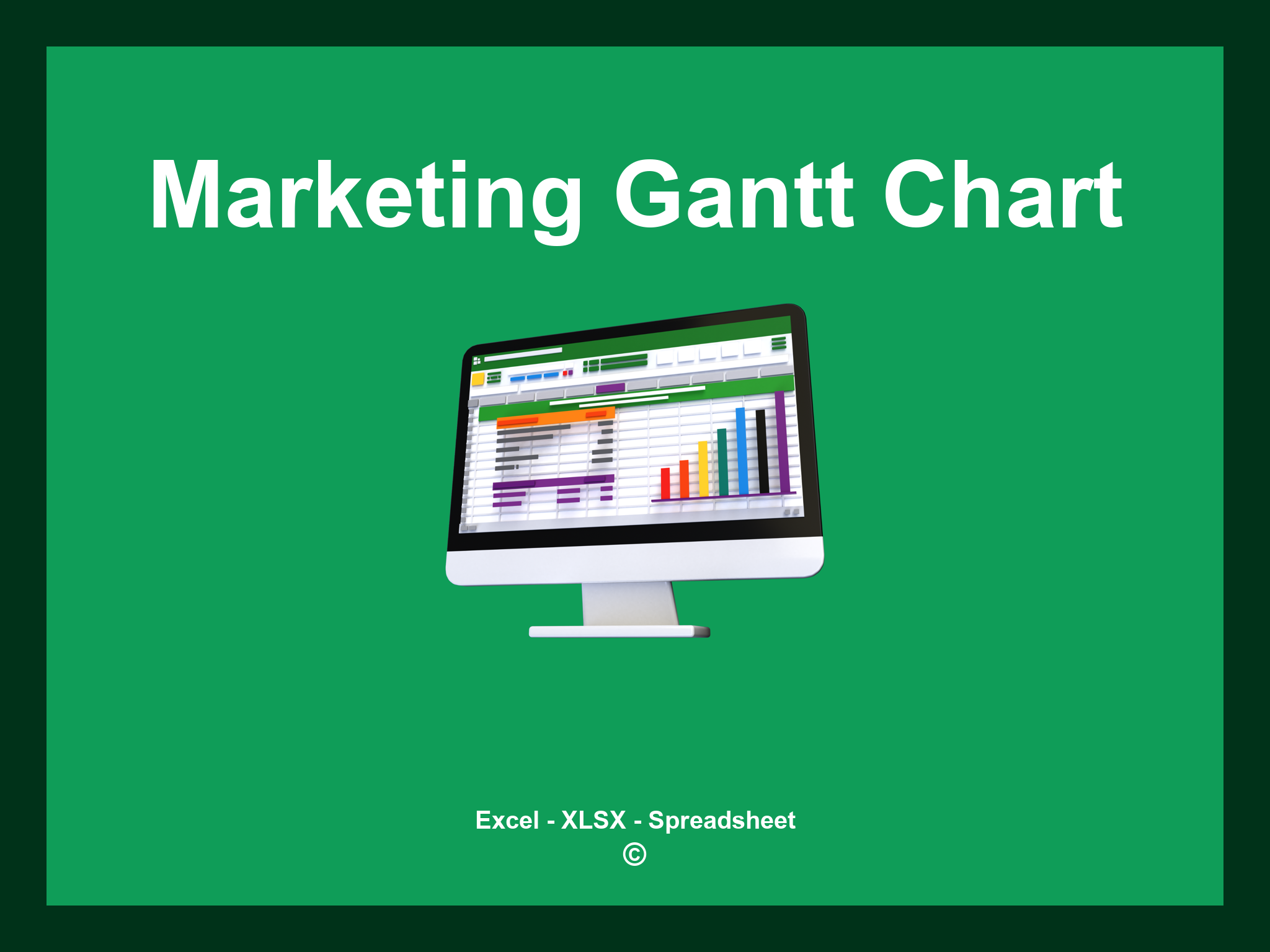 Marketing Gantt Chart Template Excel