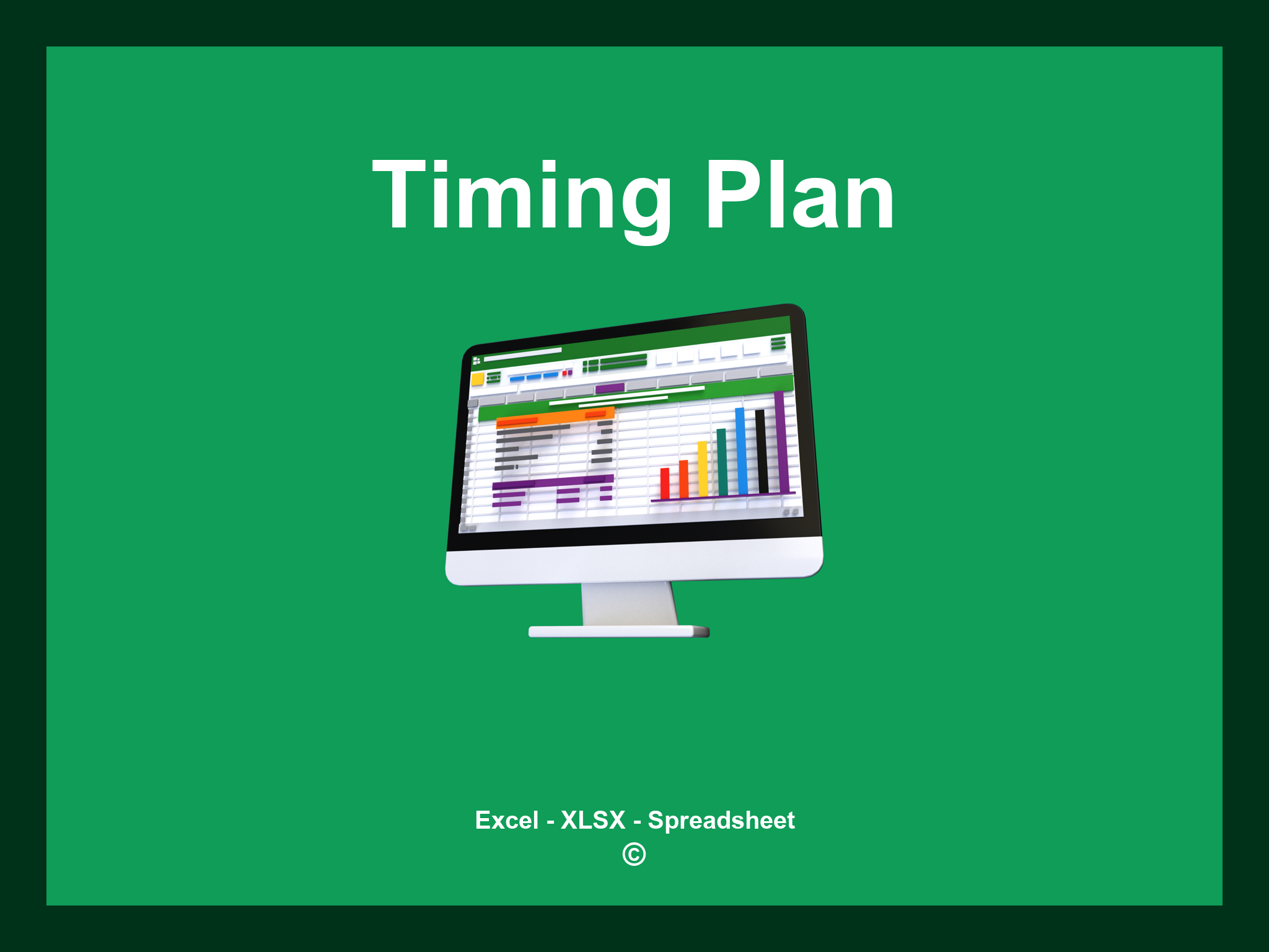 Excel Timing Plan Template