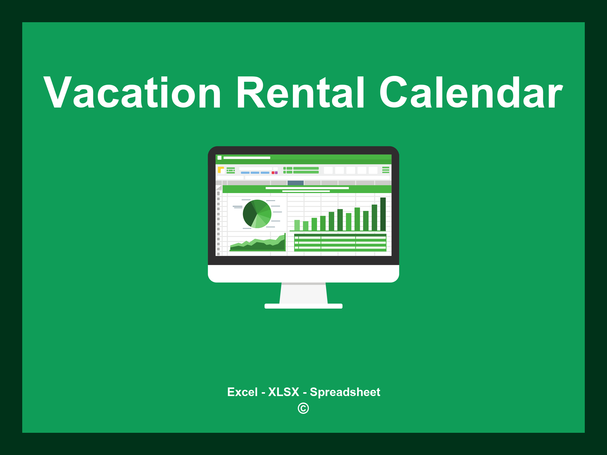 Vacation Rental Calendar Excel Template